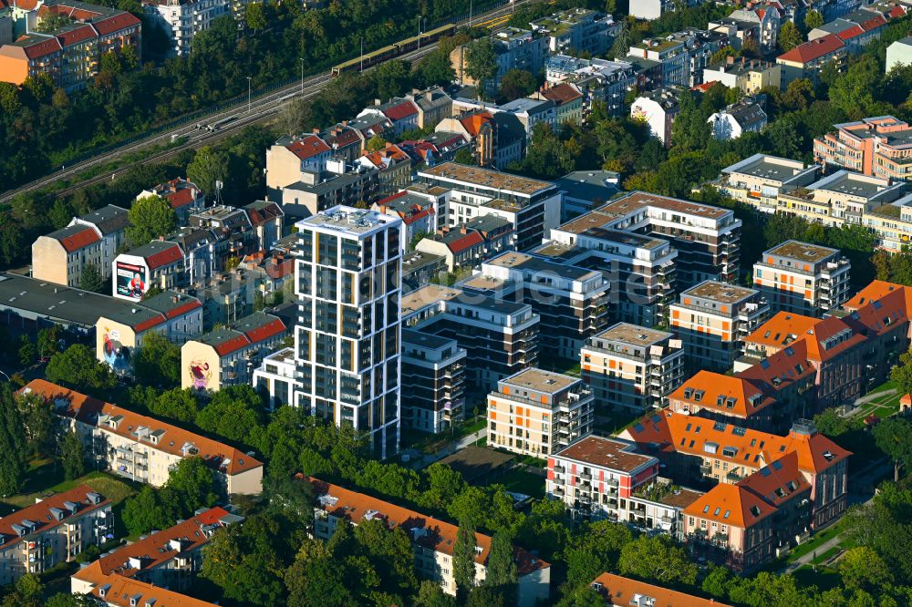 Luftaufnahme Berlin - Wohngebiet am Mariendorfer Weg im Ortsteil Neukölln in Berlin