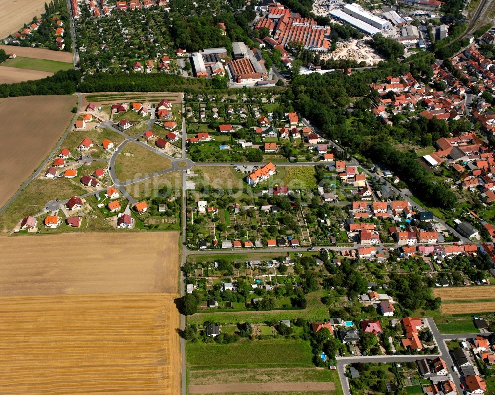 Luftaufnahme Bad Langensalza - Wohngebiet der Mehrfamilienhaussiedlung in Bad Langensalza im Bundesland Thüringen, Deutschland