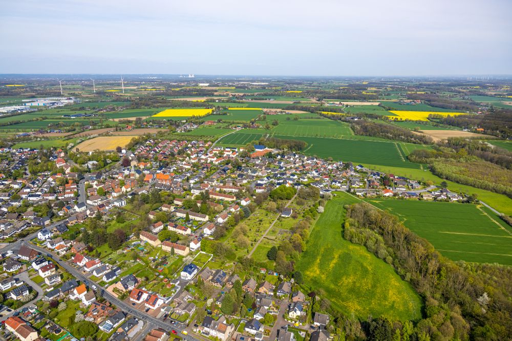 Luftbild Bönen - Wohngebiet der Mehrfamilienhaussiedlung Bönen im Bundesland Nordrhein-Westfalen, Deutschland