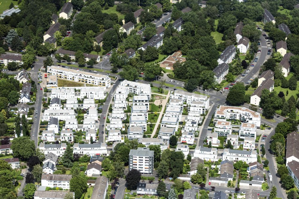 Bonn von oben - Wohngebiet der Mehrfamilienhaussiedlung in Bonn im Bundesland Nordrhein-Westfalen, Deutschland