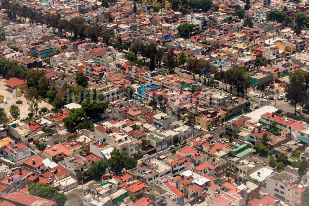 Luftbild Ciudad de Mexico - Wohngebiet Mehrfamilienhaussiedlung in Ciudad de Mexico in Mexiko