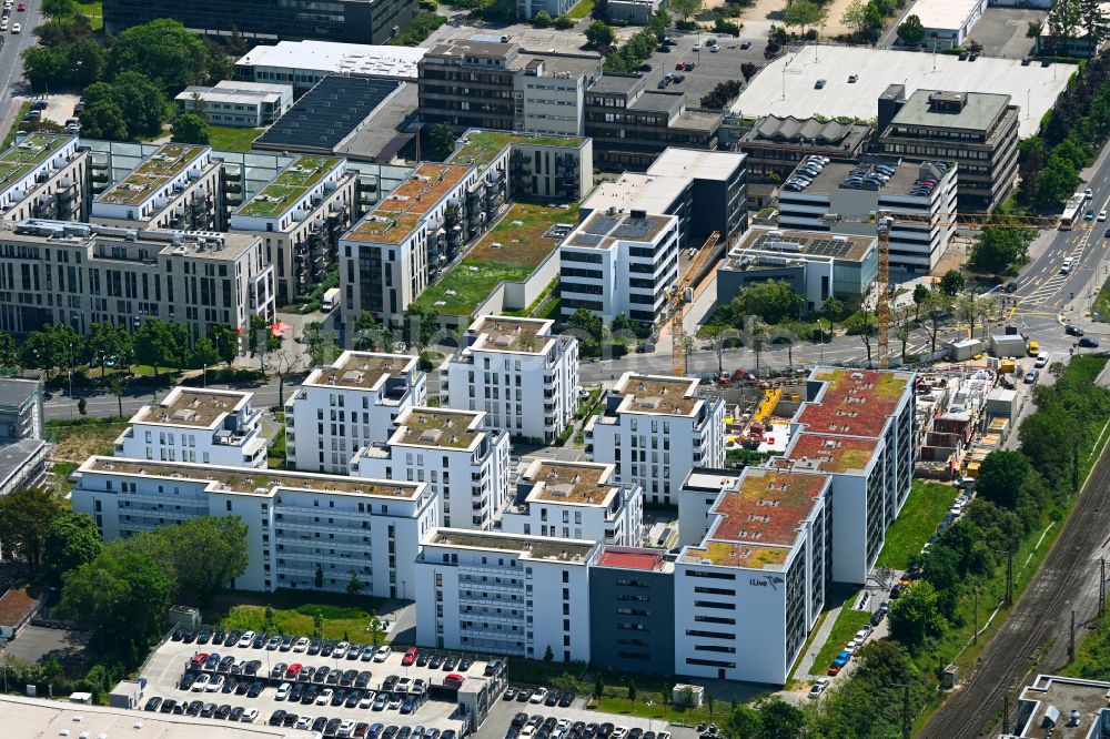 Luftaufnahme Darmstadt - Wohngebiet der Mehrfamilienhaussiedlung in Darmstadt im Bundesland Hessen, Deutschland