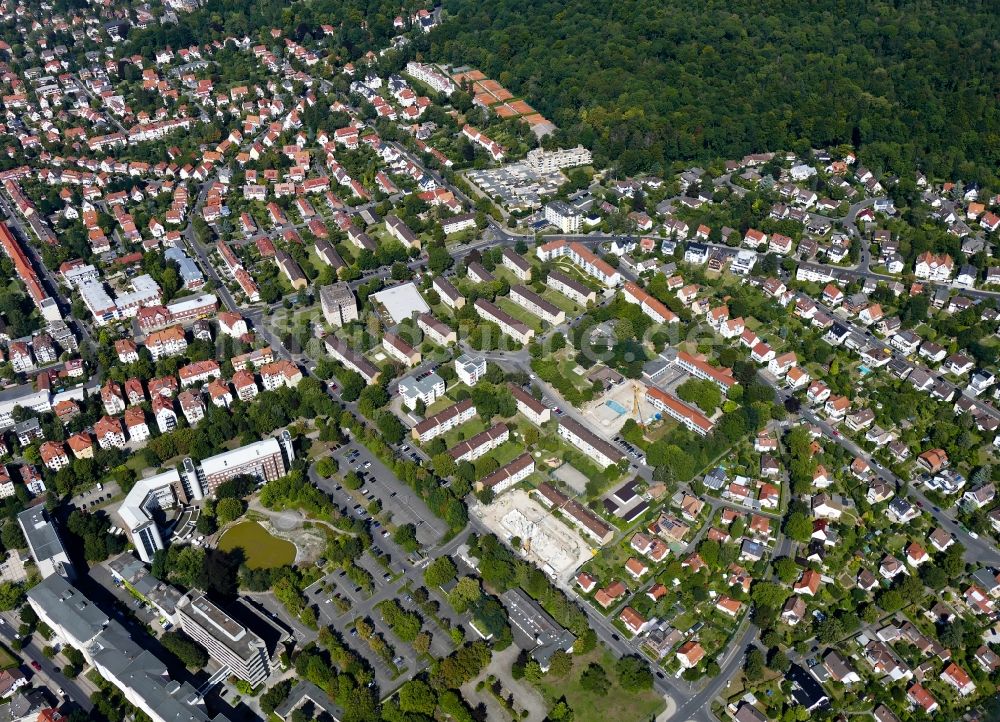 Göttingen von oben - Wohngebiet der Mehrfamilienhaussiedlung Ebertal in Göttingen im Bundesland Niedersachsen, Deutschland