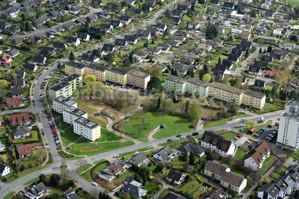 Luftbild Einbeck - Wohngebiet einer Mehrfamilienhaussiedlung in Einbeck im Bundesland Niedersachsen