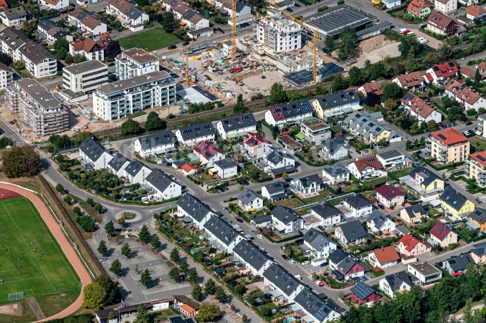 Luftbild Schopfheim - Wohngebiet der Mehrfamilienhaussiedlung und Einfamilienhäuser schlattholzstrasse in Schopfheim im Bundesland Baden-Württemberg, Deutschland