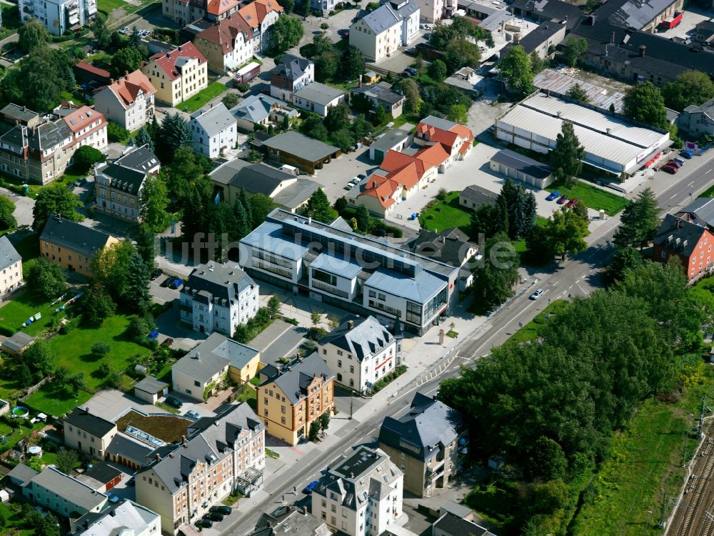 Luftaufnahme Flöha - Wohngebiet der Mehrfamilienhaussiedlung in Flöha im Bundesland Sachsen, Deutschland