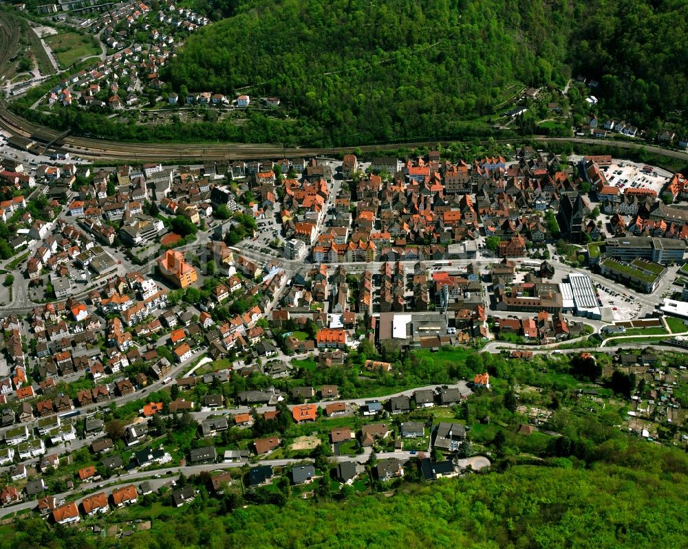 Luftbild Geislingen an der Steige - Wohngebiet der Mehrfamilienhaussiedlung in Geislingen an der Steige im Bundesland Baden-Württemberg, Deutschland
