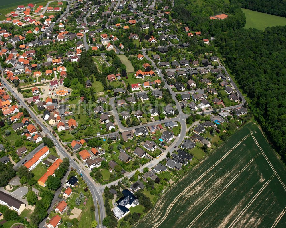 Luftaufnahme Hahndorf - Wohngebiet der Mehrfamilienhaussiedlung in Hahndorf im Bundesland Niedersachsen, Deutschland