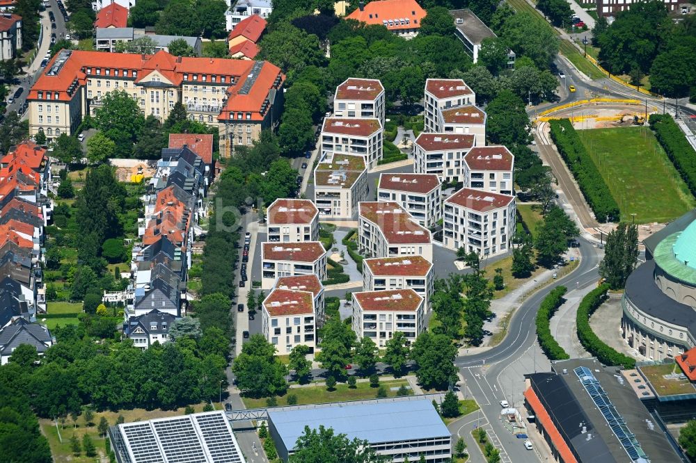 Luftaufnahme Hannover - Wohngebiet der Mehrfamilienhaussiedlung in Hannover im Bundesland Niedersachsen, Deutschland