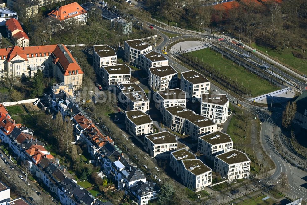 Hannover von oben - Wohngebiet der Mehrfamilienhaussiedlung in Hannover im Bundesland Niedersachsen, Deutschland