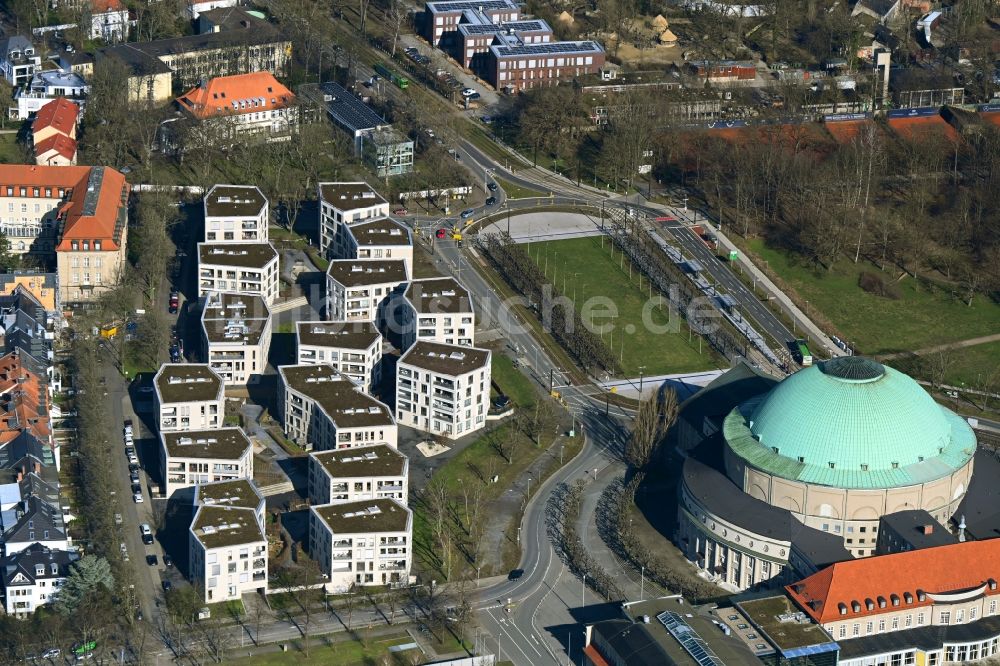 Luftbild Hannover - Wohngebiet der Mehrfamilienhaussiedlung in Hannover im Bundesland Niedersachsen, Deutschland