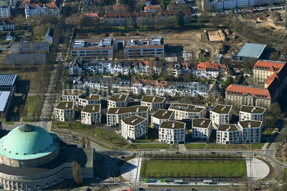 Luftaufnahme Hannover - Wohngebiet der Mehrfamilienhaussiedlung in Hannover im Bundesland Niedersachsen, Deutschland
