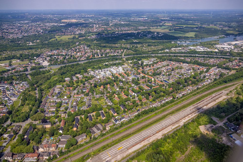 Herne von oben - Wohngebiet der Mehrfamilienhaussiedlung in Herne im Bundesland Nordrhein-Westfalen, Deutschland