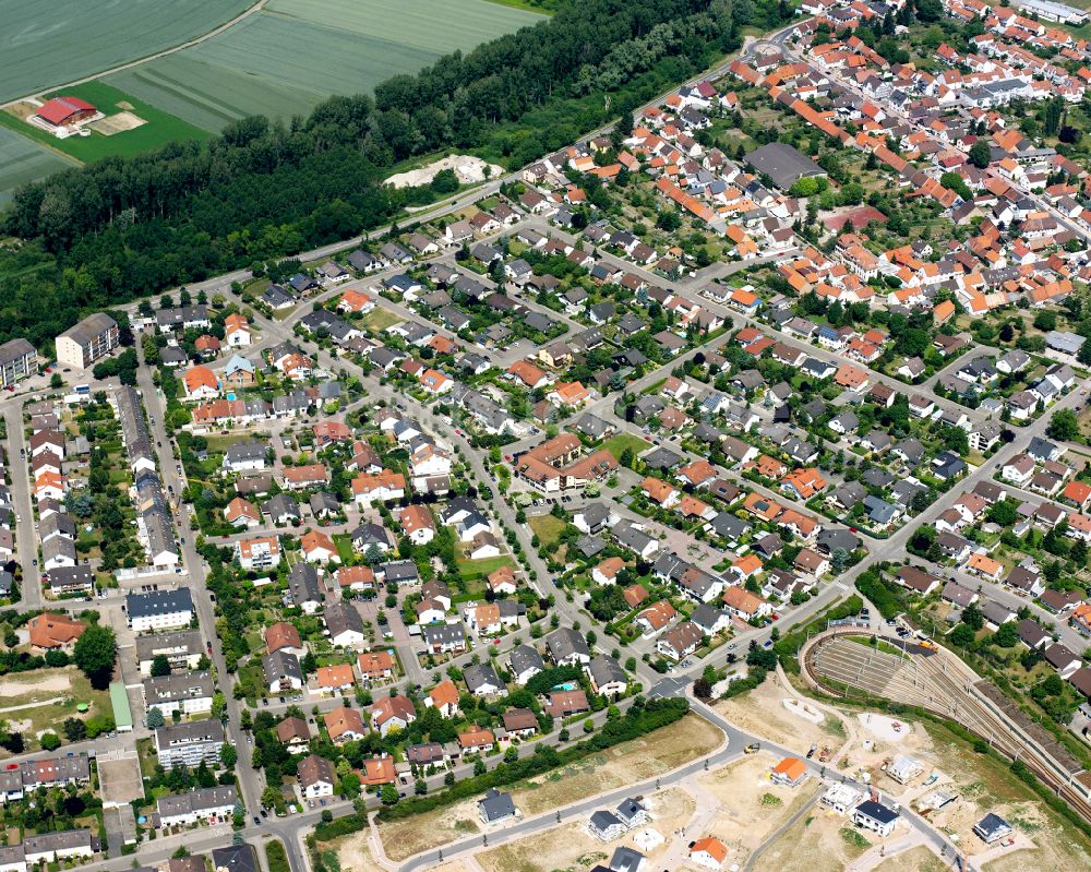 Luftbild Hochstetten - Wohngebiet der Mehrfamilienhaussiedlung in Hochstetten im Bundesland Baden-Württemberg, Deutschland