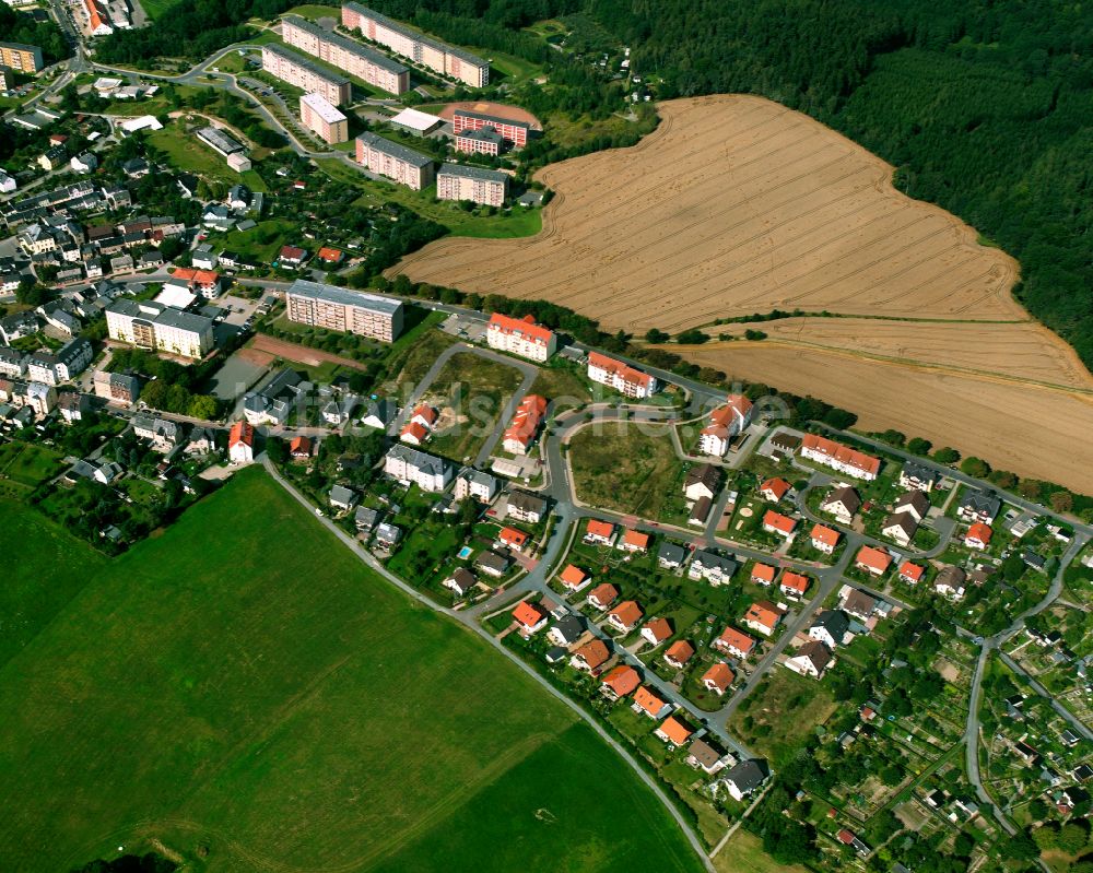 Luftbild Irchwitz - Wohngebiet der Mehrfamilienhaussiedlung in Irchwitz im Bundesland Thüringen, Deutschland