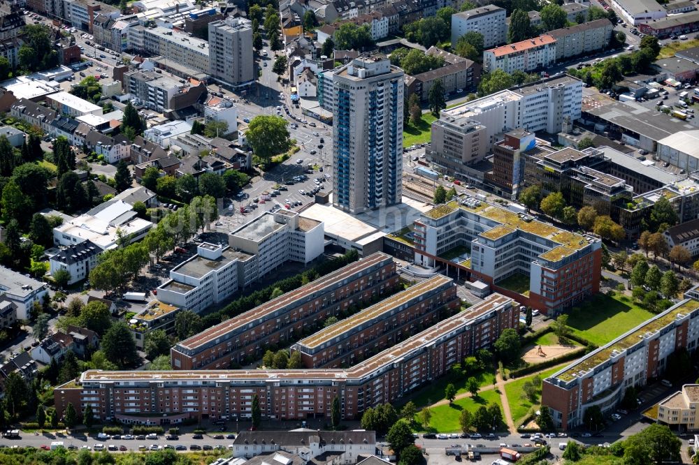 Luftaufnahme Köln - Wohngebiet der Mehrfamilienhaussiedlung in Köln im Bundesland Nordrhein-Westfalen, Deutschland