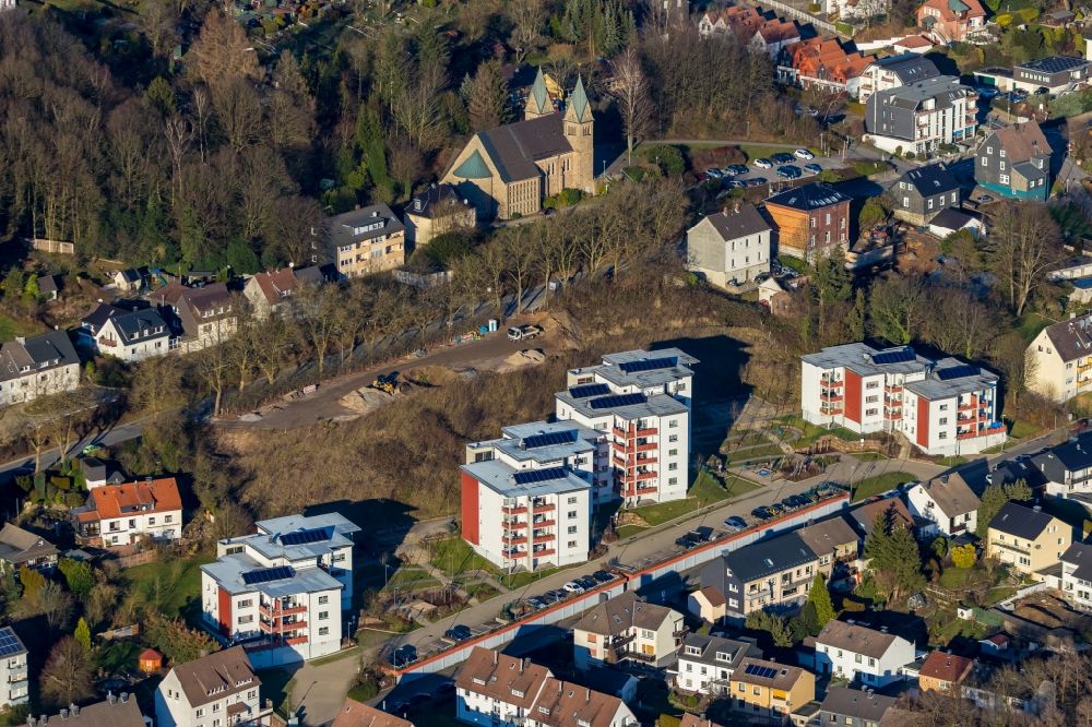 Luftbild Ennepetal - Wohngebiet der Mehrfamilienhaussiedlung an der Königsberger Straße in Ennepetal im Bundesland Nordrhein-Westfalen, Deutschland