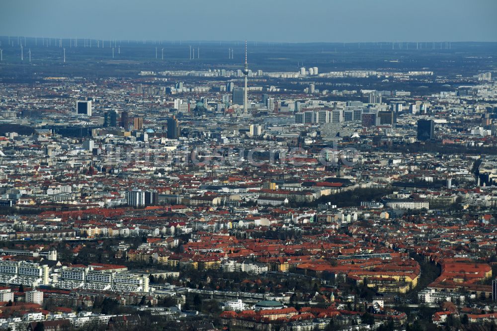 Berlin von oben - Wohngebiet der Mehrfamilienhaussiedlung Künstlerkolonie Berlin in Berlin, Deutschland