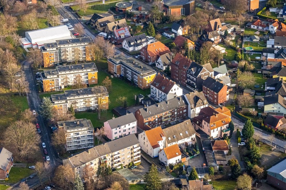 Luftbild Kolonie - Wohngebiet der Mehrfamilienhaussiedlung in Kolonie im Bundesland Nordrhein-Westfalen, Deutschland