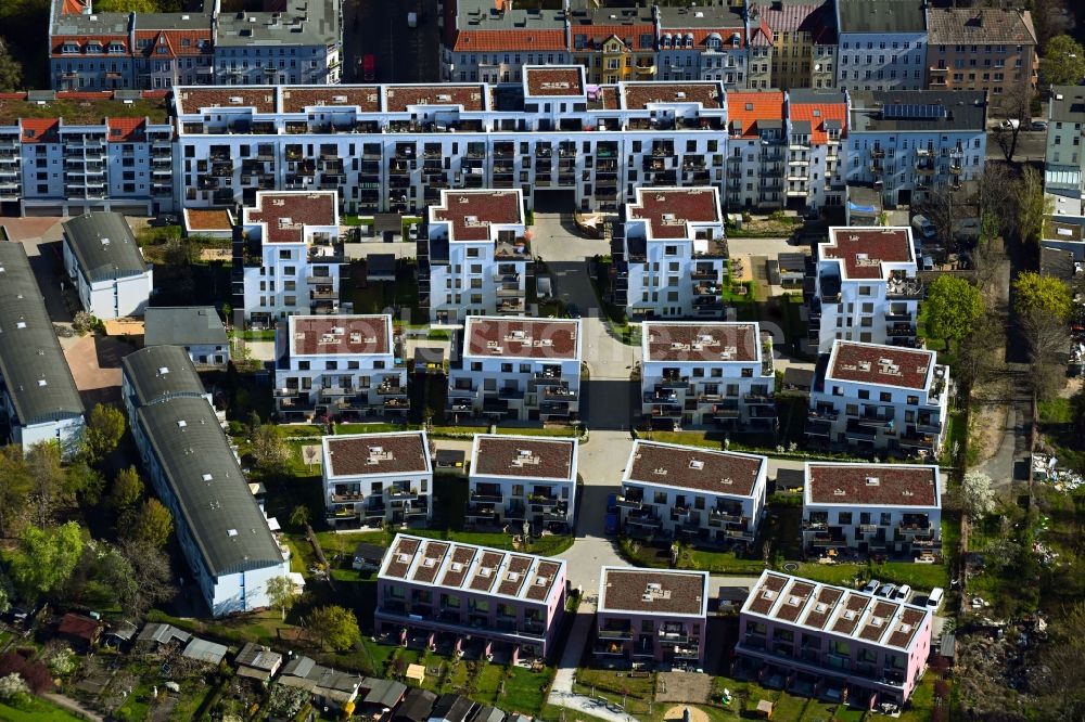 Luftbild Berlin - Wohngebiet der Mehrfamilienhaussiedlung Das Lichtenhain im Ortsteil Lichtenberg in Berlin, Deutschland