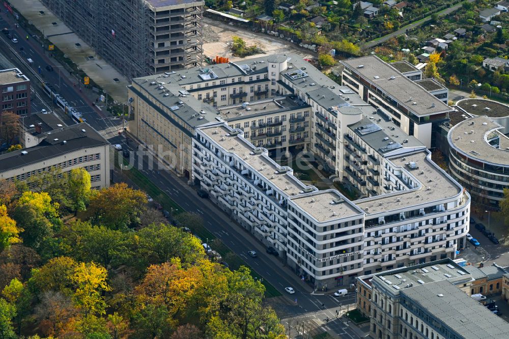 Luftbild Leipzig - Wohngebiet der Mehrfamilienhaussiedlung LKG Carre in Leipzig im Bundesland Sachsen, Deutschland