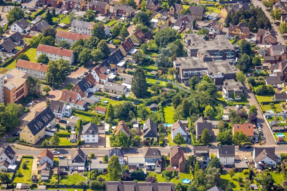 Luftaufnahme Nordbögge - Wohngebiet der Mehrfamilienhaussiedlung in Nordbögge im Bundesland Nordrhein-Westfalen, Deutschland