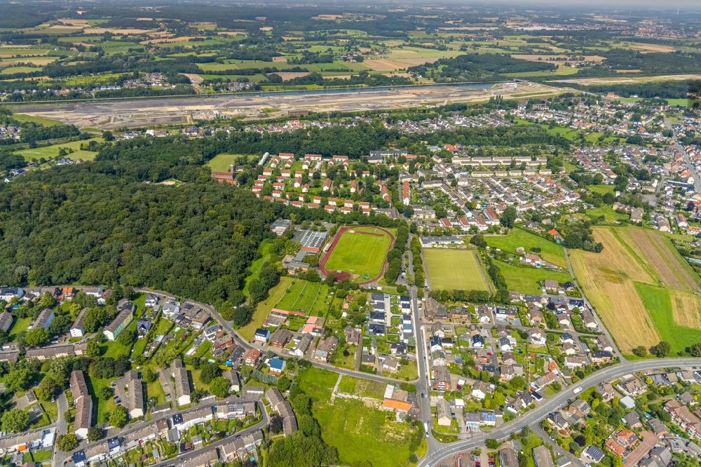 Luftaufnahme Oberaden - Wohngebiet der Mehrfamilienhaussiedlung in Oberaden im Bundesland Nordrhein-Westfalen, Deutschland