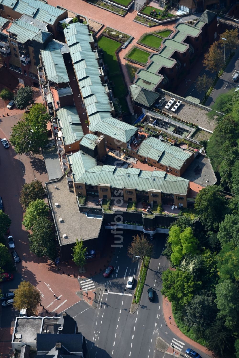 Luftbild Bonn - Wohngebiet einer Mehrfamilienhaussiedlung im Ortsteil Bad Godesberg in Bonn im Bundesland Nordrhein-Westfalen, Deutschland