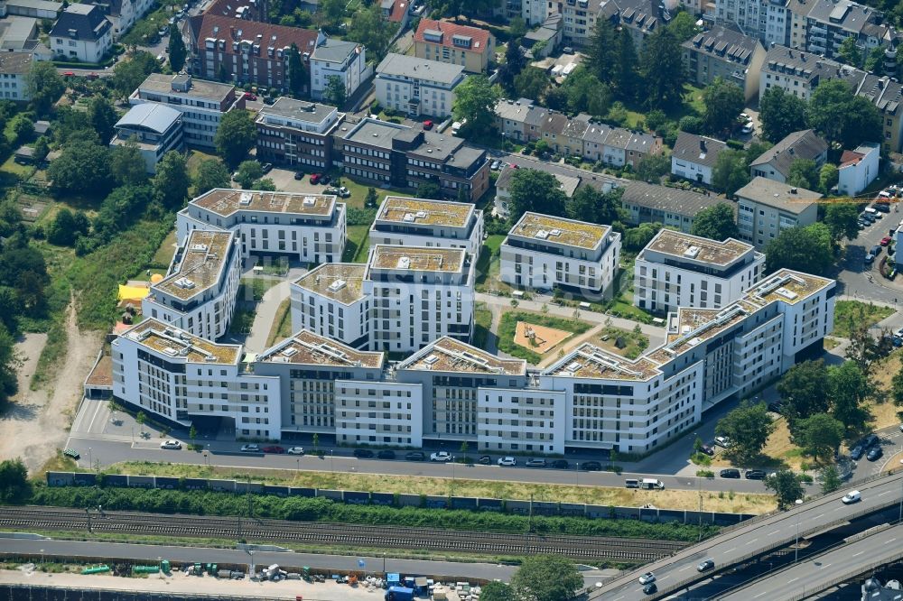 Luftaufnahme Bonn - Wohngebiet der Mehrfamilienhaussiedlung im Ortsteil Kessenich in Bonn im Bundesland Nordrhein-Westfalen, Deutschland