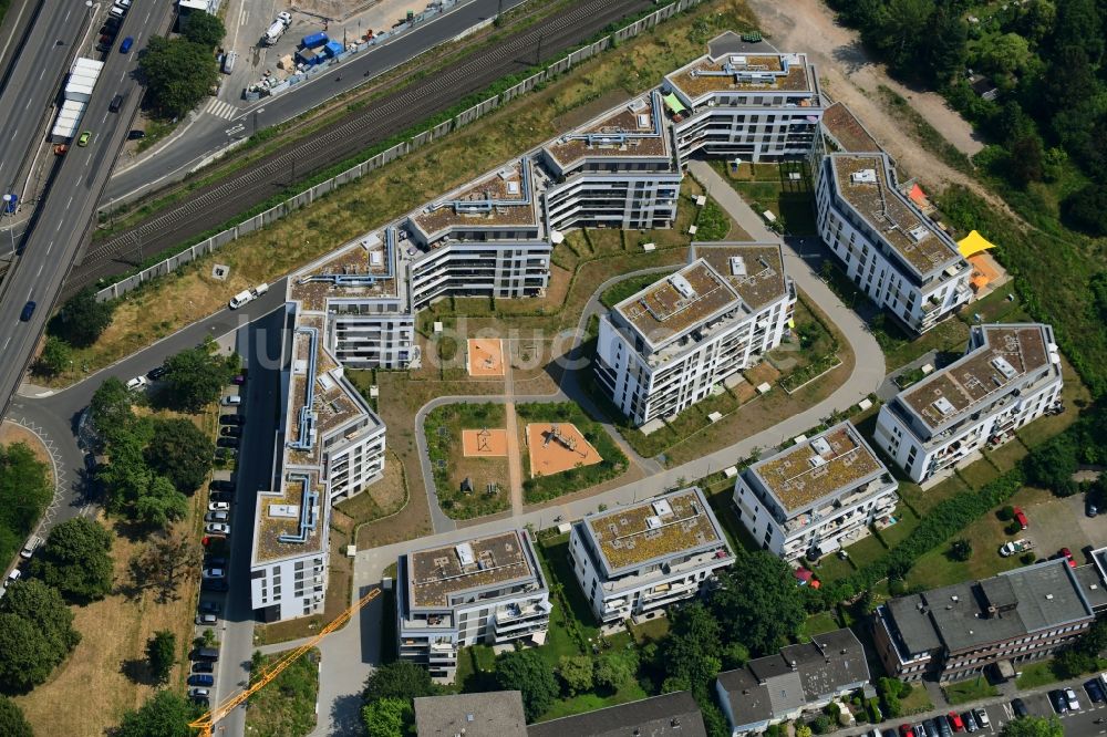 Bonn aus der Vogelperspektive: Wohngebiet der Mehrfamilienhaussiedlung im Ortsteil Kessenich in Bonn im Bundesland Nordrhein-Westfalen, Deutschland