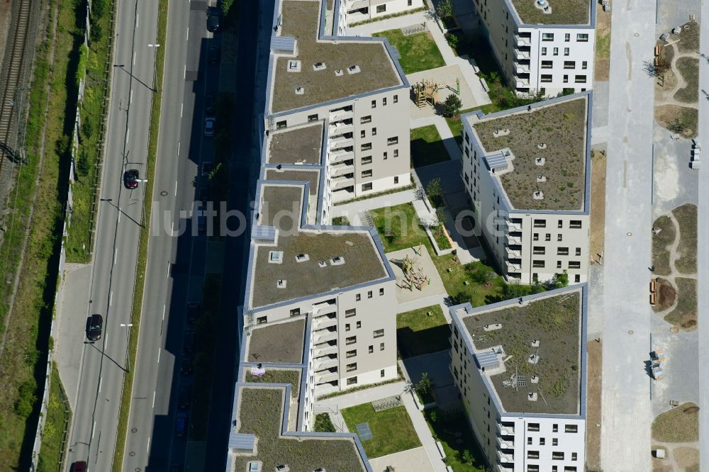 Luftbild München - Wohngebiet der Mehrfamilienhaussiedlung im Ortsteil Pasing-Obermenzing in München im Bundesland Bayern, Deutschland