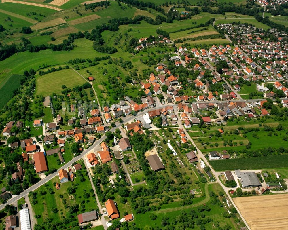 Luftbild Sparwiesen - Wohngebiet der Mehrfamilienhaussiedlung in Sparwiesen im Bundesland Baden-Württemberg, Deutschland