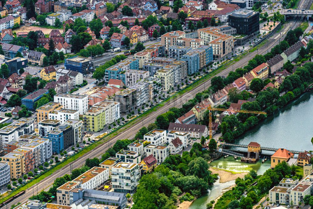 Luftbild Tübingen - Wohngebiet der Mehrfamilienhaussiedlung in Tübingen im Bundesland Baden-Württemberg, Deutschland