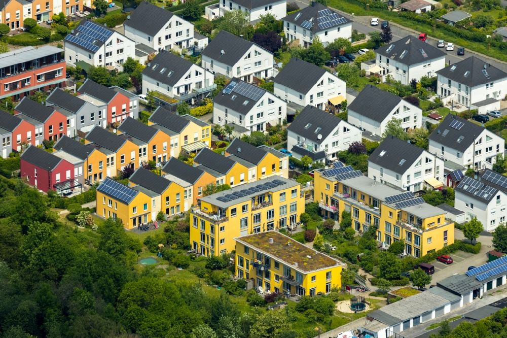 Luftaufnahme Dortmund - Wohngebiet der Mehrfamilienhaussiedlung Am Tremoniapark in Dortmund im Bundesland Nordrhein-Westfalen, Deutschland