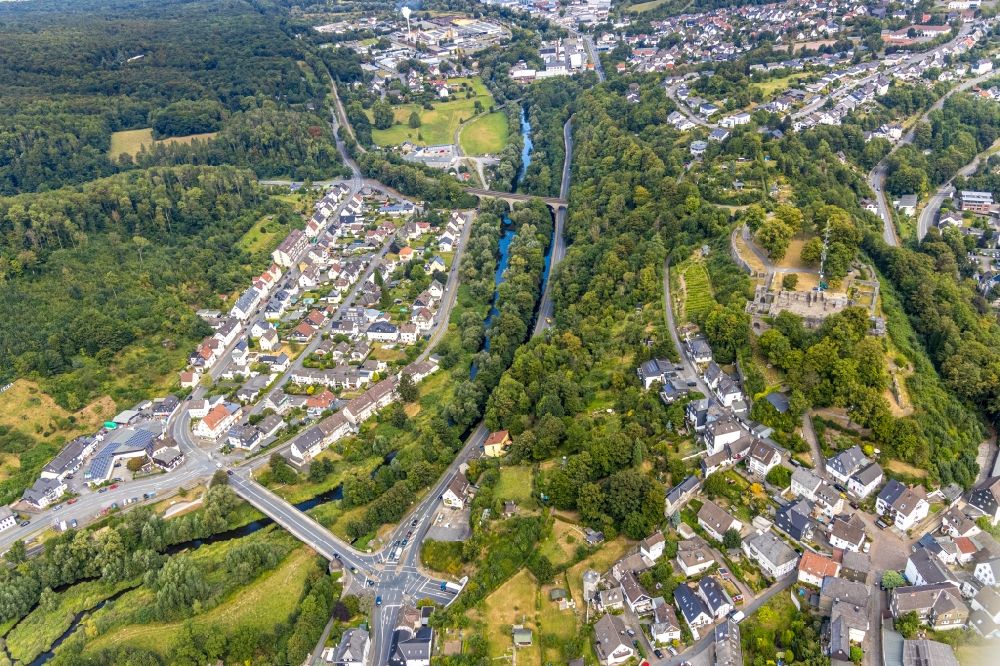 Luftbild Arnsberg - Wohngebiet der Mehrfamilienhaussiedlung Unterm Römberge - Tiergartenstraße in Arnsberg im Bundesland Nordrhein-Westfalen, Deutschland