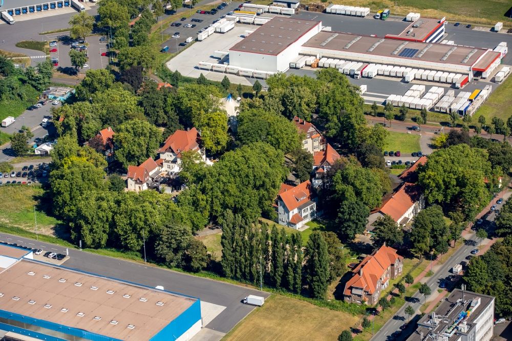 Luftbild Duisburg - Wohngebiet der Mehrfamilienhaussiedlung Villenkolonie Bliersheim in Duisburg im Bundesland Nordrhein-Westfalen