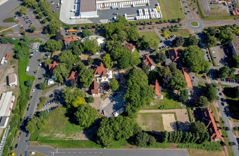 Luftaufnahme Duisburg - Wohngebiet der Mehrfamilienhaussiedlung Villenkolonie Bliersheim in Duisburg im Bundesland Nordrhein-Westfalen