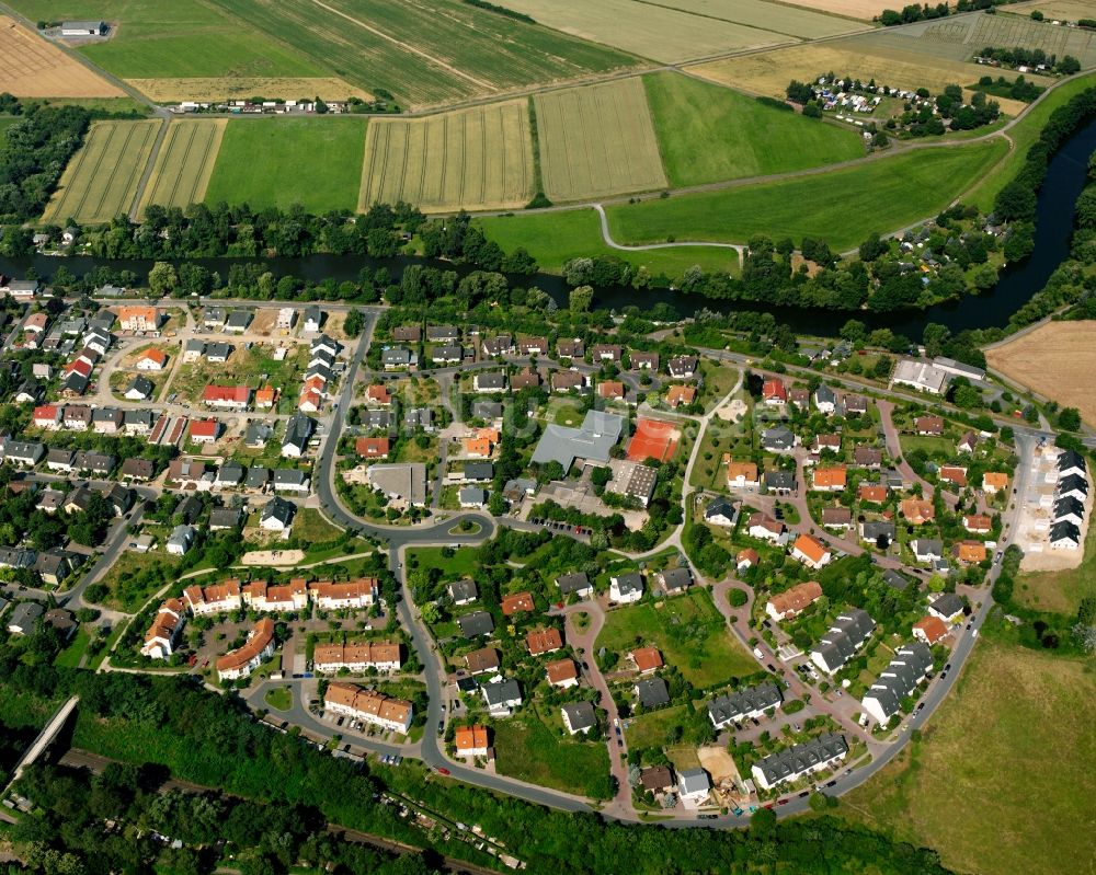 Wieseck aus der Vogelperspektive: Wohngebiet der Mehrfamilienhaussiedlung in Wieseck im Bundesland Hessen, Deutschland
