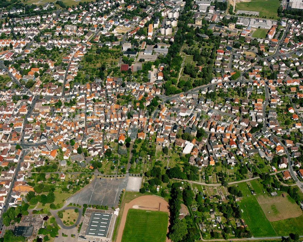 Luftaufnahme Wieseck - Wohngebiet der Mehrfamilienhaussiedlung in Wieseck im Bundesland Hessen, Deutschland
