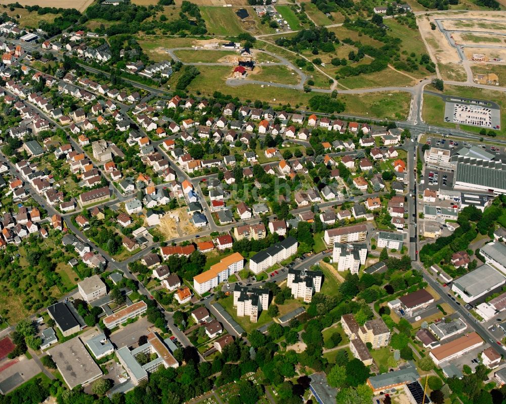 Wieseck von oben - Wohngebiet der Mehrfamilienhaussiedlung in Wieseck im Bundesland Hessen, Deutschland