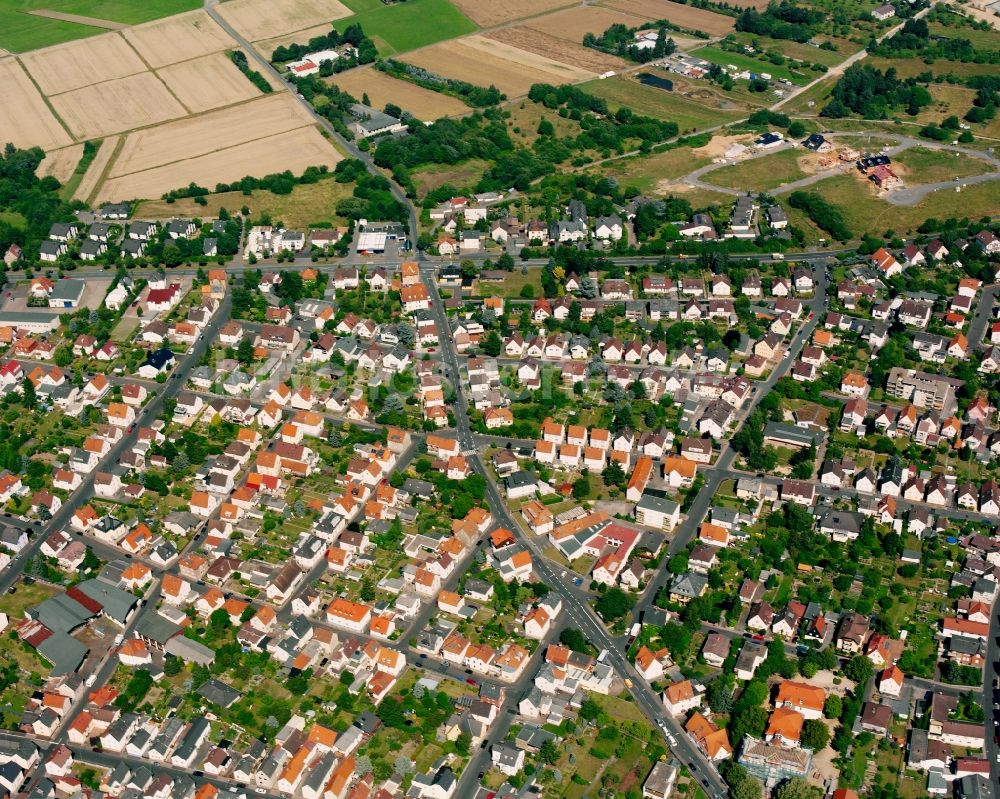 Wieseck aus der Vogelperspektive: Wohngebiet der Mehrfamilienhaussiedlung in Wieseck im Bundesland Hessen, Deutschland