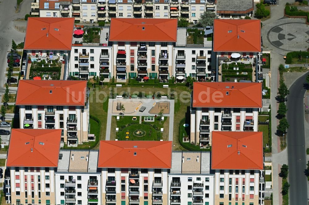 Luftbild Wildau - Wohngebiet der Mehrfamilienhaussiedlung in Wildau im Bundesland Brandenburg, Deutschland