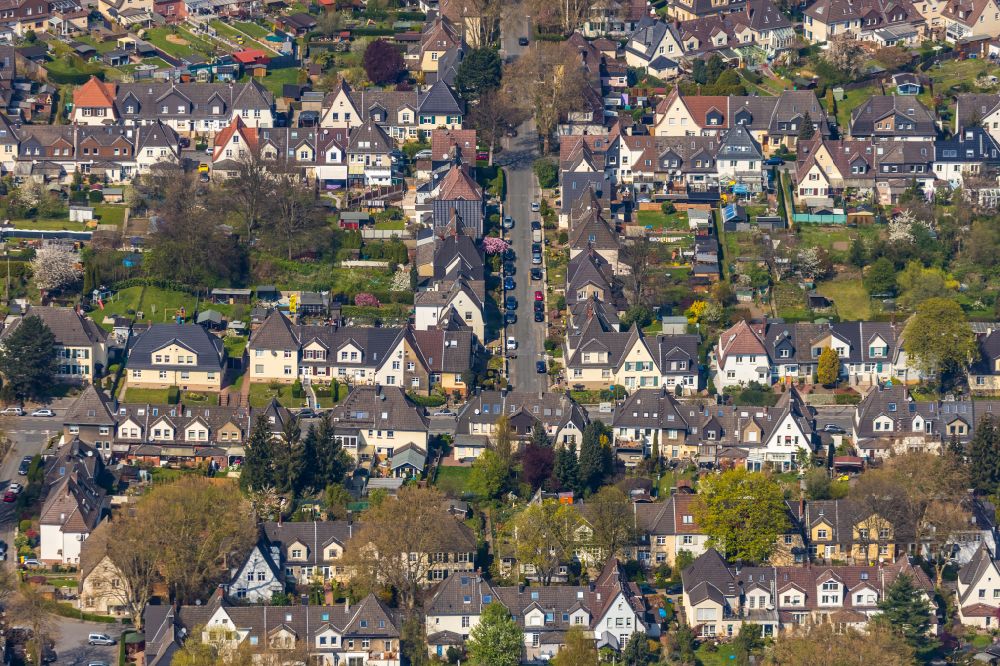 Luftbild Dortmund - Wohngebiet der Mehrfamilienhaussiedlung Zechensiedlung im Ortsteil Oberdorstfeld in Dortmund im Bundesland Nordrhein-Westfalen, Deutschland
