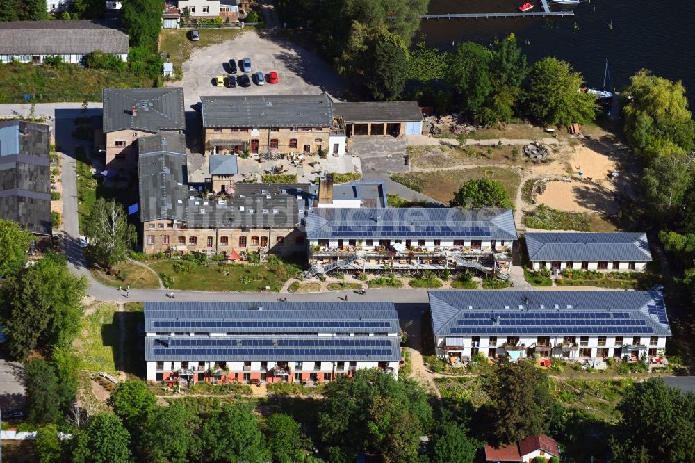 Werder (Havel) aus der Vogelperspektive: Wohngebiet der Mehrfamilienhaussiedlung am Zernsee im Bundesland Brandenburg, Deutschland