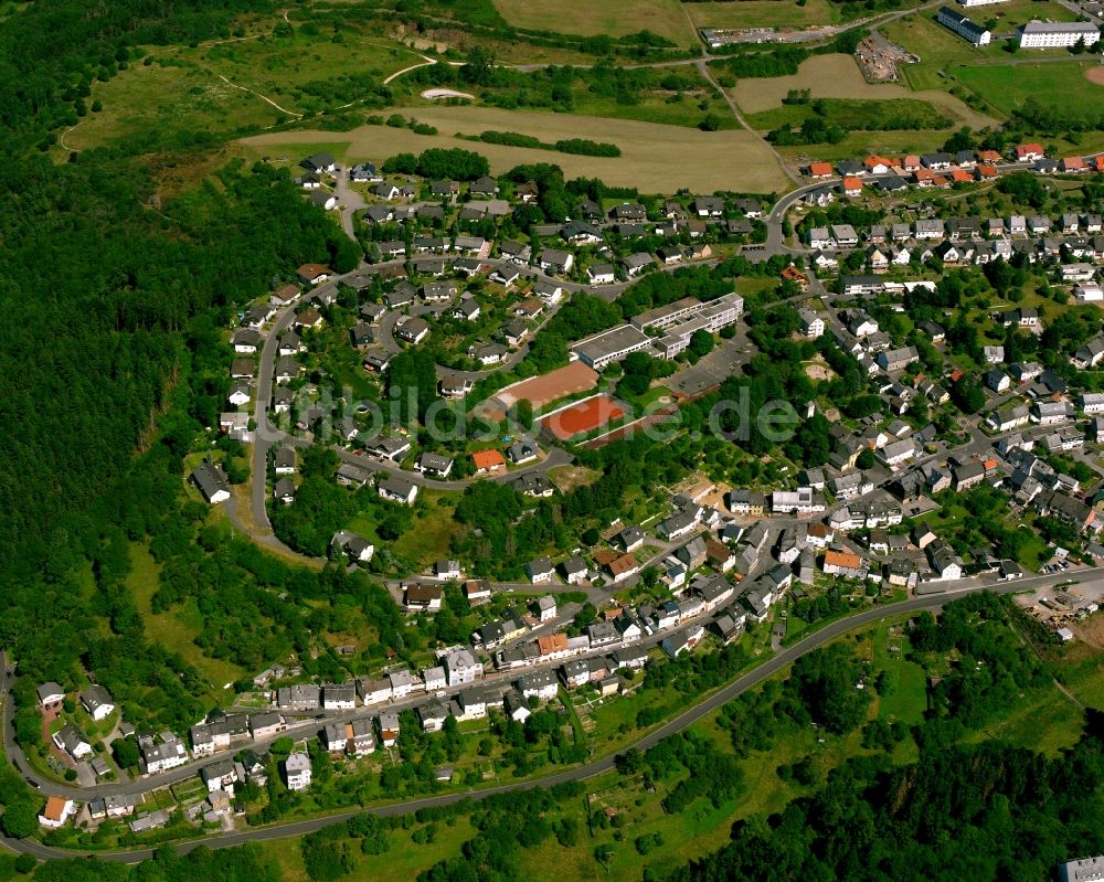 Algenrodt aus der Vogelperspektive: Wohngebiet - Mischbebauung der Mehr- und Einfamilienhaussiedlung in Algenrodt im Bundesland Rheinland-Pfalz, Deutschland