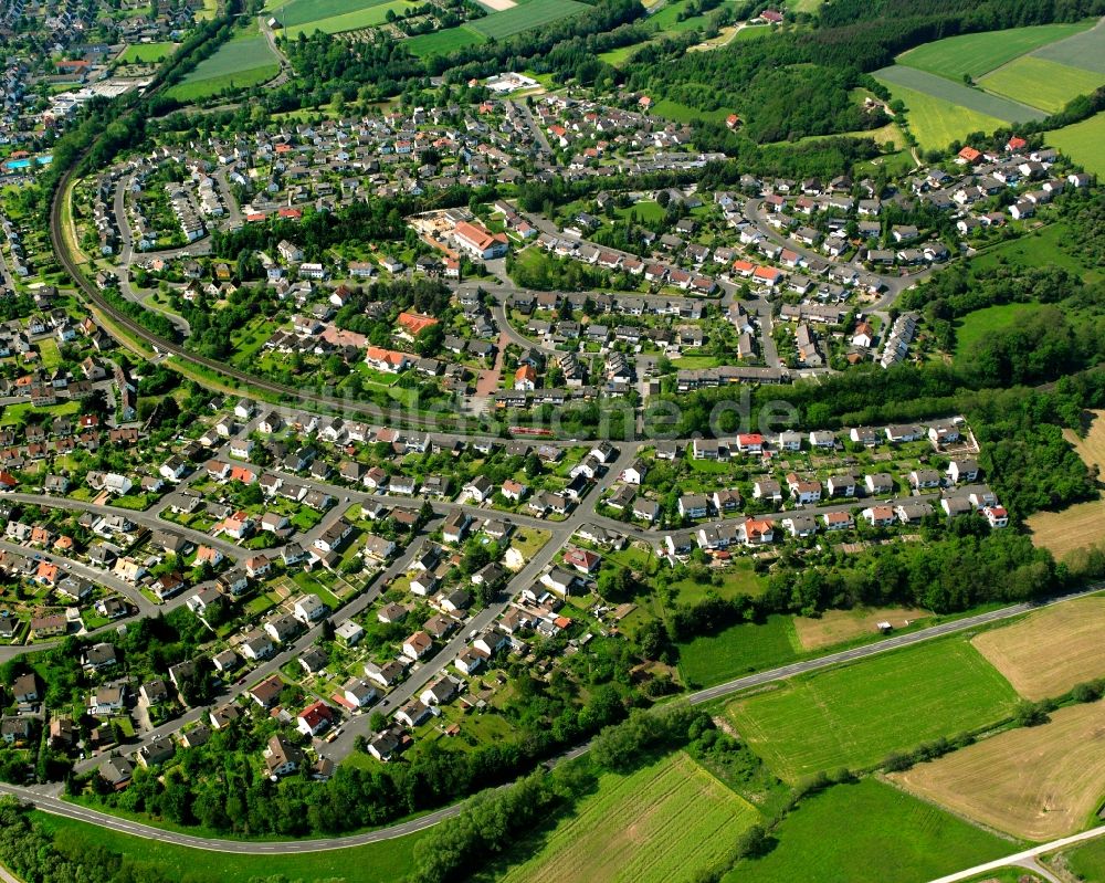 Luftbild Bebra - Wohngebiet - Mischbebauung der Mehr- und Einfamilienhaussiedlung in Bebra im Bundesland Hessen, Deutschland