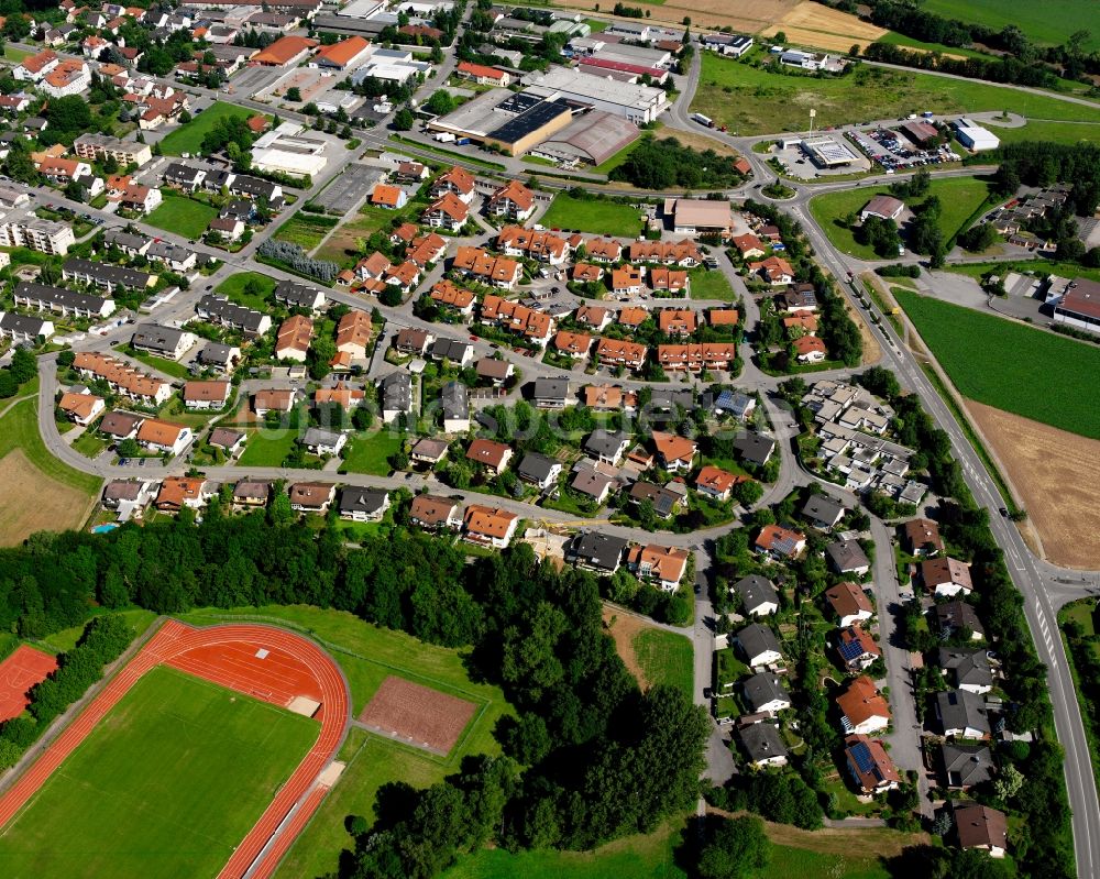 Luftbild Cleversulzbach - Wohngebiet - Mischbebauung der Mehr- und Einfamilienhaussiedlung in Cleversulzbach im Bundesland Baden-Württemberg, Deutschland