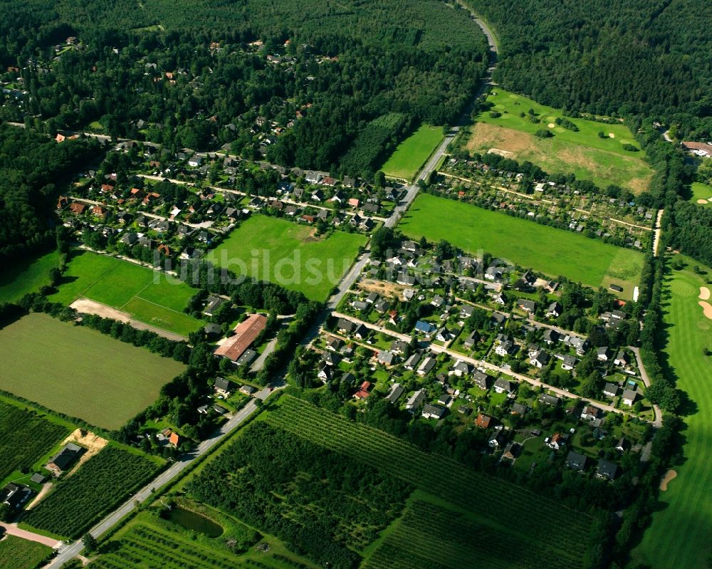 Luftbild Dassendorf Siedlung - Wohngebiet - Mischbebauung der Mehr- und Einfamilienhaussiedlung in Dassendorf Siedlung im Bundesland Schleswig-Holstein, Deutschland