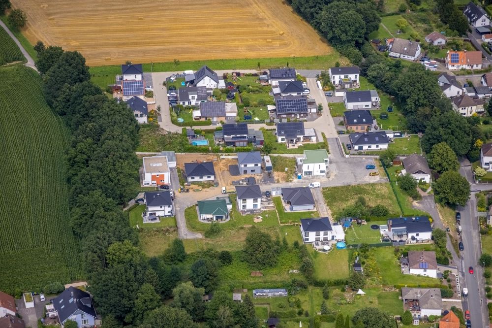 Luftbild Dellwig - Wohngebiet - Mischbebauung der Mehr- und Einfamilienhaussiedlung in Dellwig im Bundesland Nordrhein-Westfalen, Deutschland