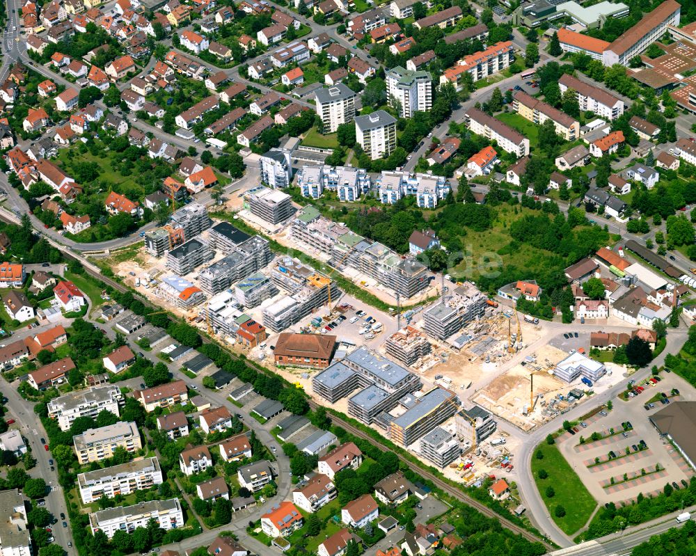 Luftbild Derendingen - Wohngebiet - Mischbebauung der Mehr- und Einfamilienhaussiedlung in Derendingen im Bundesland Baden-Württemberg, Deutschland